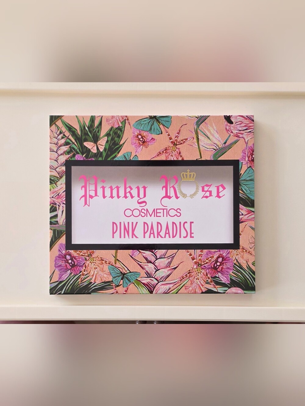 Pinky Rose Cosmetics Pink Paradise Eyeshadow Palette 30 Shades NIB New In Box